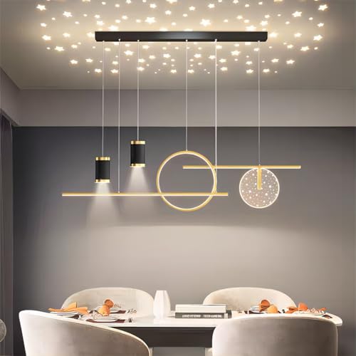 Lustre chambre à coucher LED réglable de 100 cm avec télécommande salon