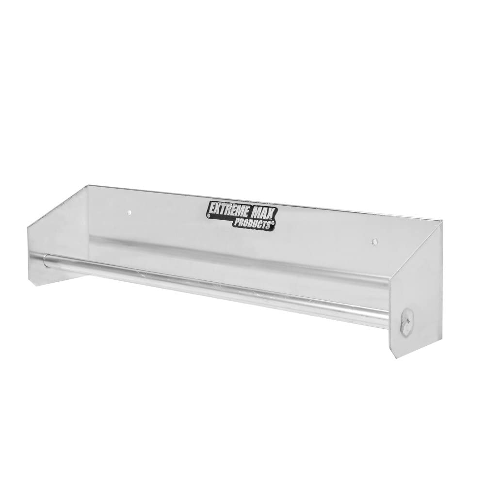 Extreme Max5001.6191 17" Wall-Mount Aluminum Ratchet Strap Tie-Down Hanger for Race Trailer, Garage, Shop, Enclosed Trailer, Toy Hauler