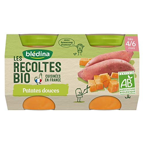 Plat Bébé Dès 4 À Patate Douce Les Récoltes Bio Bledina Les 2 Pots De - vue 3