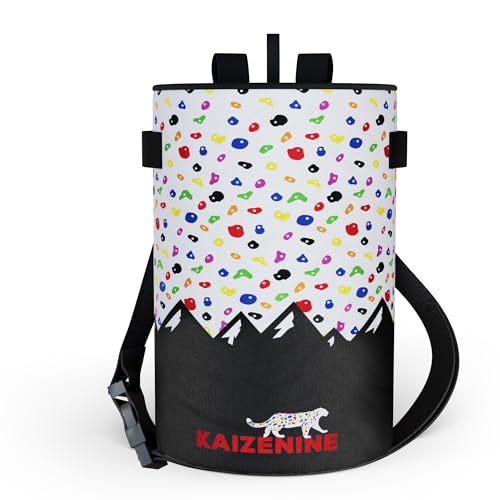 Bolsa de tiza para escalada que evita derrames de gis en el gimnasio y levantamiento