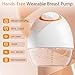 Wearable Electric Breast Pump, 120ml Wearable Breast Pump with LED Display, 130° Ultra-Wide Angle Design for Better Fit, 24mm Portable Breastfeeding Pump with 4 Modes and 9 Levels of Suction