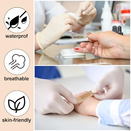 Geiserailie 100 Pcs Pressure Bandages XL for Dialysis Patients 2.83 x 1.18 Inch Pressure Adhesive Bandage Waterproof for Wound Care Absorbent Pad Thin Skin Seniors First Aid Essential - Image 4