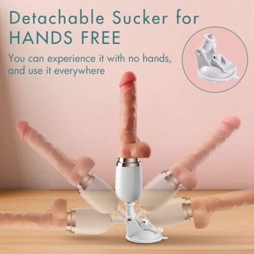 Miniatura 6 de Control remoto eléctrico recargable impermeable femenino automático 225 manos libres 3D realista 42 calentamiento telescópico empuje vibratorio