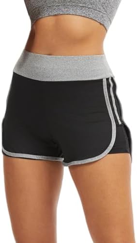 Women's 2-in-1 Running Shorts with Liner - High-Waisted Athletic Shorts for Workouts| Sweat-Wicking, 4-Way Stretch