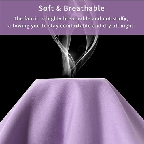 Image of 2 Pack Microfiber Zipper Pillowcases, Soft Comfortable Not Shrink Purple Pillow Case, Standard Pillow Cases Set of 2 (20x26 Inches)