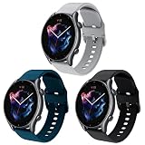 ❹【Fácil Instalar】: la correa Galaxy Watch 3 45mm tiene orejetas en ambos extremos, que se pueden colocar en el reloj con firmeza y precisión. No se requieren herramientas. Instalación y extracción fáciles y sin complicaciones con solo presionar un botón.