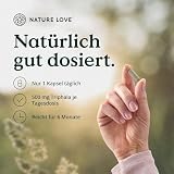 NATURE LOVE® Bio Triphala - Hochdosiert mit 500mg je Kapsel - 180 Kapseln - Hochwertiger Rohstoff aus Indien - Laborgeprüft und zertifiziert Bio, in Deutschland produziert
