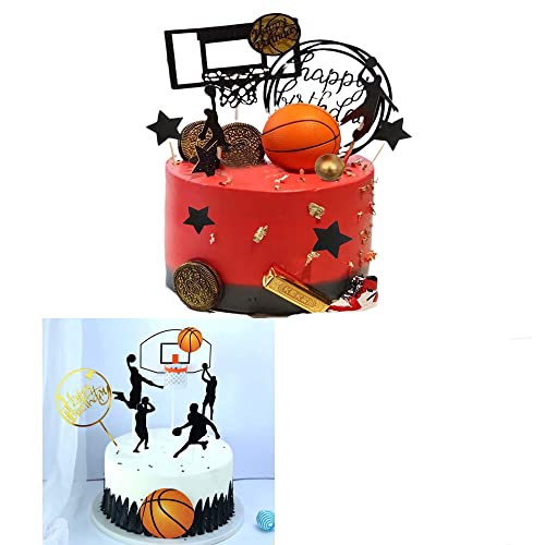 Basketball Cake Toppers For Boys Men Birthday Cake Decorations #TOP15