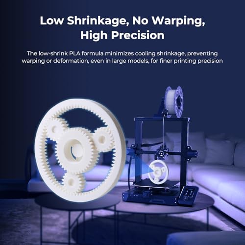 Image of Creality PLA Filament 1.75mm Carbon-Black, 3D Printer Filament 1kg (2.2lbs) Spool, High Toughness & Warp-Free, Dimensional Precision ±0.03mm, Printing Filament for All FDM 3D Printers