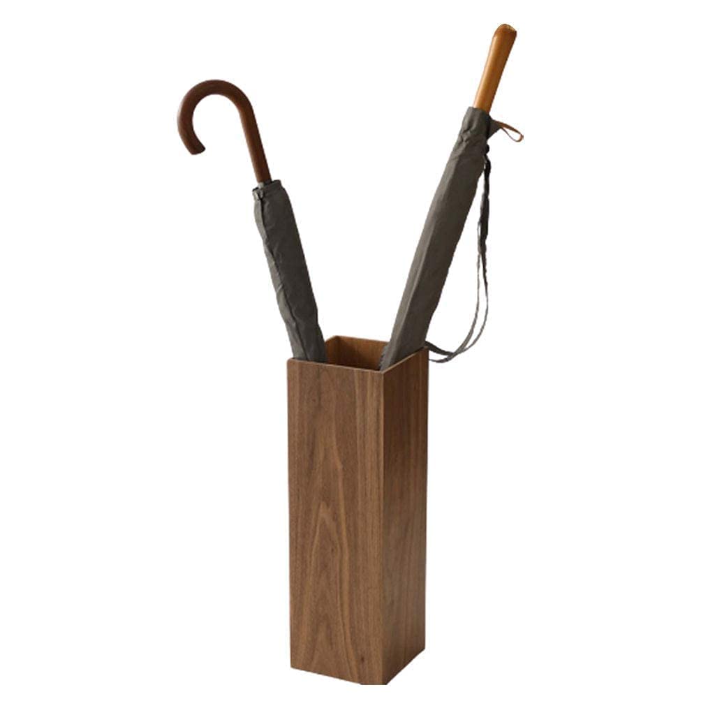 Porte-parapluie en bois CHEWYNP rectifiant les sols mouillés avec bac d'égouttement