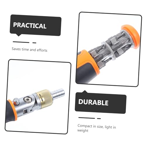 Tournevis à cliquet multifonctions compact 11 embouts Ph0 Ph2 acier chrome-vanadium - 8