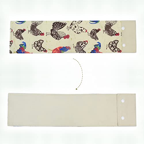 3 Chicken Nest Box Curtains With Simple Button For Chicken Breeders Nesting Boxes Coop Gifts Size 19" By 4" Each Panel #TOP1
