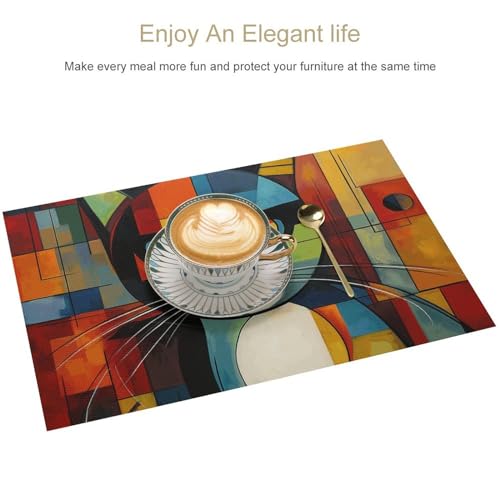 Sets de table anti-tache en PVC pour protéger le bois - 4
