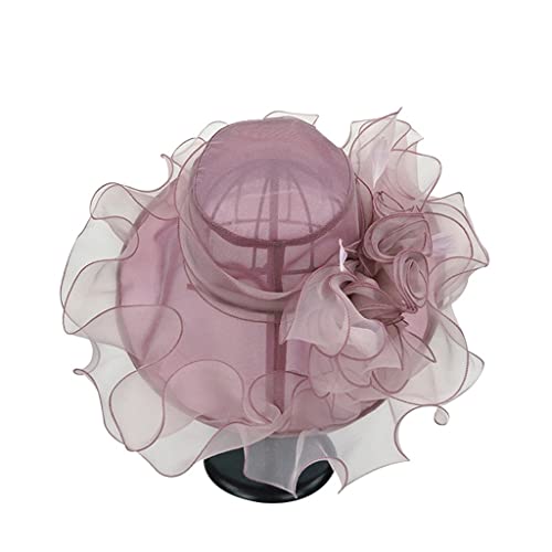 Chapeau de soleil bouclé pour femme idéal pour mariages et plage