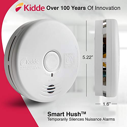 Kidde 21010170 10 Year Smoke and Carbon Monoxide Alarm Detector | Photoelectric | Kitchen | Model P3010K-CO