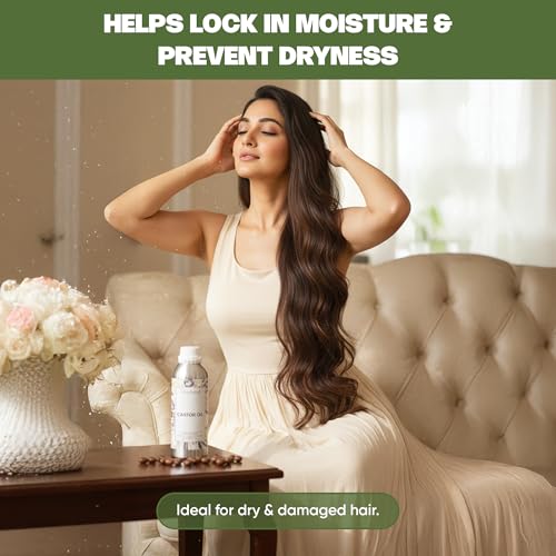 Image of VedaOils Cold Pressed Castor Oil 100ml | 100% Pure & Natural Hair & Skin Oil | Promotes Hair Growth, Reduces Hair Fall, Hydrates Skin & Strengthens Eyelashes | No Mineral Oil & Silicones