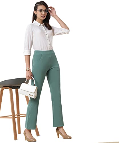 Image of Bell Bottom Trousers for Women with high Waist