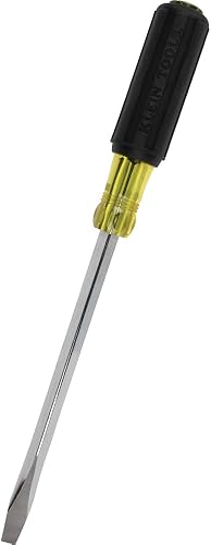 Miniatura 3 de Klein Tools 600-4 desarmador con punto y mango cuadrados, de gran capacidad, 4 pulgadas, llave de 0.25 pulgadas