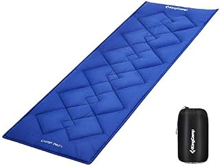 KingCamp XL Cot Pad for Camping 80"x30", Soft Cotton Oversized Sleeping Mat, Camping