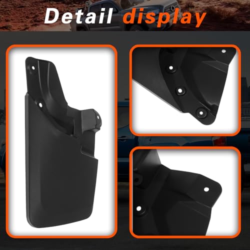 Image of 2016 Tacoma Mud Flaps Compatible with Toyota Tacoma 2016 2017 2018 2019 2020 2021 2022 2023 Mud Guards with Fender Flares (Except SR Models) Splash Guards 4pcs