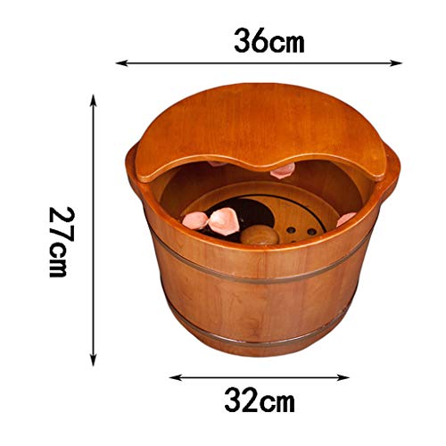 Bañera de Madera para Pies 27cm con Tapa miniatura 4