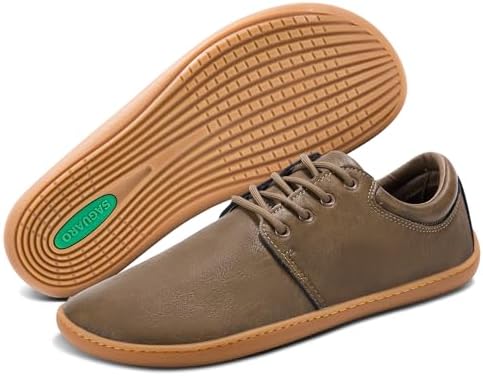 SAGUARO Herren Barfußschuhe Leicht rutschfest Minimalschuhe mit Breiter Zehenbox und Zero-Drop Solhe - Noble II, Gr.36-48