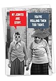 Stiff Joints: Old Age Friendship Hysterical Birthday Card, with Envelope | C5680BDG