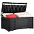 YITAHOME 120 Gallon Large Outdoor Storage Deck Box, Waterproof Cushion Storage Bench with Lockable Lid for Patio, Pool Supplies, Garden Tools, Resin, Black