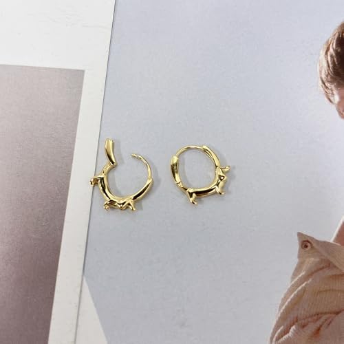 Dachshund Dog Huggie Hoop Small Earrings 925 Sterling Silver Puppy Dogs Ear Buckles Tiny Hoops Animal Cute Dainty Hypoallergenic Earring Fine Jewelry Gift for Women Pet Lover Bff4