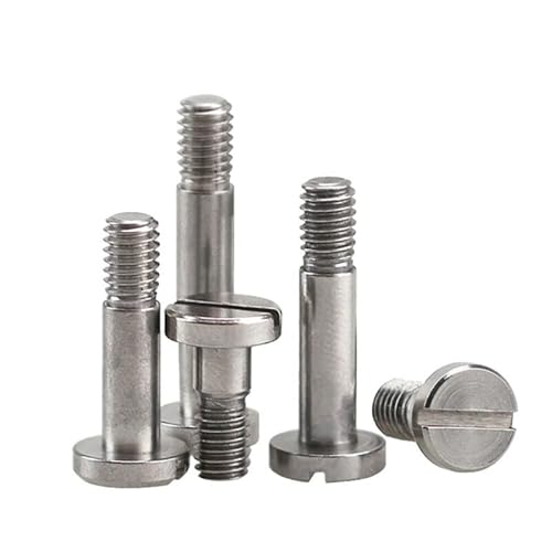 Generic Malockos 1Pcs M2 M2.5 M3 Slotted Shoulder Screw Stainless Steel Cylinder Head Open Slot Shoulder Screws Bolt - (Length: D5x5-M3x6mm)