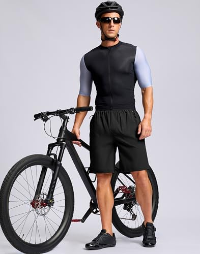 Bikewa Shorts masculinos de mountain bike acolchoados 4D folgados para ciclismo para andar de bicicl