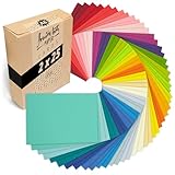 Japun - 50 farbige blanko Postkarten/Papier-Karten (2 x 25 Farben), zum...