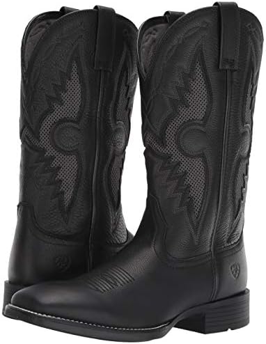 Ariat Mens Solado VentTEK Western Boot Black Carbon 12 Wide | Image 6