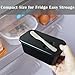 LERIYUFS Plastic Butter Dish with Lid for Countertop, Large Butter Container, Butter Dish with Lid and Knife, Airtight Butter Holder Black