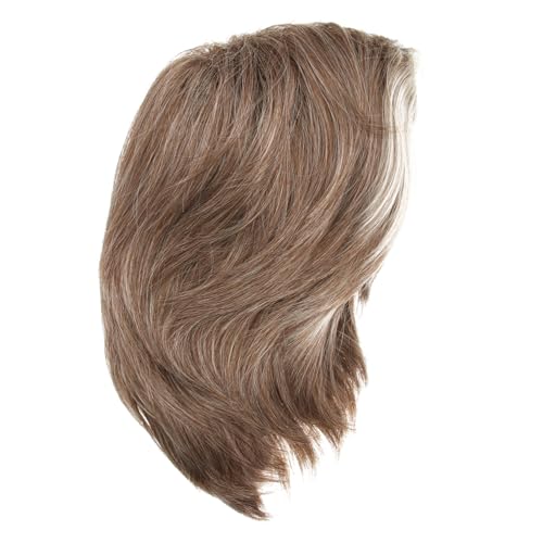 Perruque courte pour homme pour masquer la calvitie avec un postiche lisse naturel
