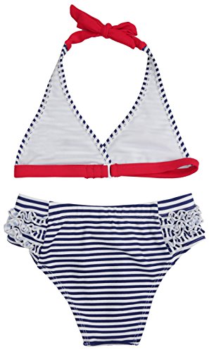 ToBeInStyle Girls' Bikini Top & Bottom Tie Back Swimsuit Set3