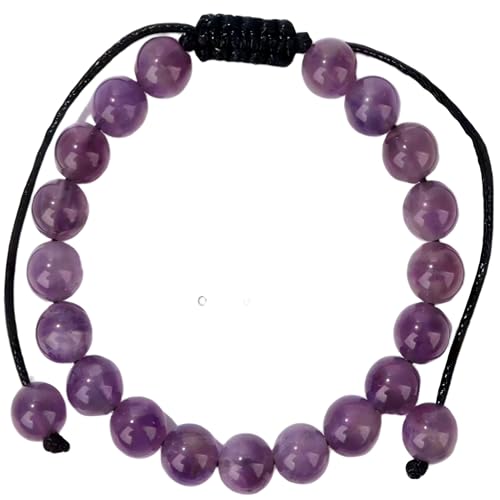 Gemstone Bead Strand - Natural Amethyst 8mm Round