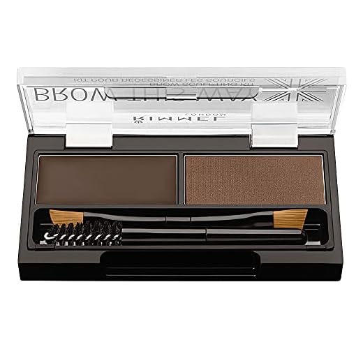 Rimmel London Brown This way Kit esculpidor de cejas, Tono 003 Dark Brown - 1.1 gr