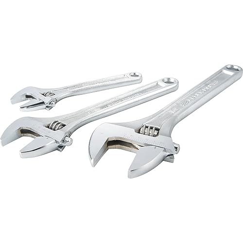 Craftsman Adjustable Wrench Set, 3-Piece All Steel, Metirc and SAE Scale (CMMT12001) - Image 2