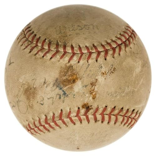 Image of The Only Josh Gibson Single Signed Baseball On Earth PSA DNA & JSA COA - Autographed Baseballs