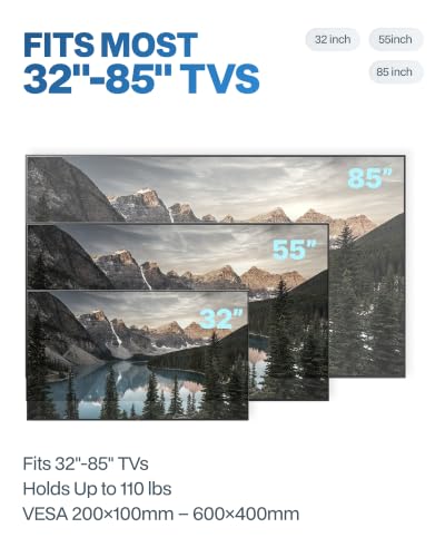 Image of TOPSKY Motorized Ceiling TV Mount with 150 Swivel for 32-85 Inch TVs