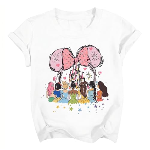 Image of Magic Kingdom Shirt for Girls - Princess Magical Shirts Cute Graphic Kids Toddler Holiday Vacation Tee Top