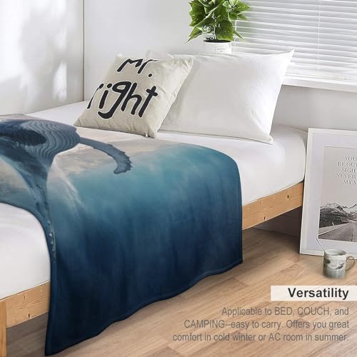 Couverture plaid baleines douillette 130x150cm une idée cadeau utile