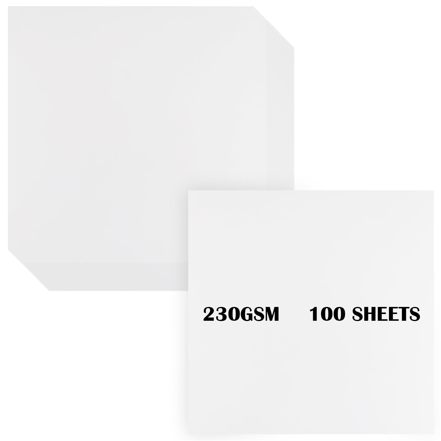 Cartulina de papel para álbumes de recortes, paquete de 100 cartulinas de 230 g/m² de grosor, pesadas, suministros creativos para hacer tarjetas, manualidades de papel para hacer tarjetas Cricut (11.4