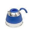 SAMMART Zusammenklappbarer 1,5-Liter-Wasserkocher aus Silikon – Camping-Wassertopf, Reisewasserkocher, Faltbare Wasserkocher für kochendes Wasser. Kleiner tragbarer Silikon (Purpurblau)