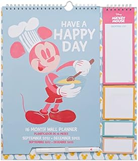 Official Glitter 2023 Wall Calendar - Monthly Planner 16 Months Sep 2022 - Dec 2023 - 11.8 x 13.4 inches / 30 x 34 cm - Cute Stationery With Stickers / Pen / Shopping List