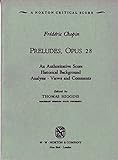 Preludes, Op. 28 (Norton Critical Scores)
