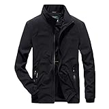 ❤️ Herren Jacke Kunst- Lederjacke Bikerjacke Biker Übergangsjacke Casual Lederjacke Bomberjacke Modestly Biker Kunstleder Ärmel Herren Eco-Lederjacke Cleane Leichte Basic Jacke Vegan Herren Lederjacke (Slim Fit), Lamm Echtleder in verschiedenen Farben