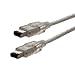 3ft 6 pin Male to 6 pin Male Clear Firewire 400/400 Cable for IEEE 1394 devices