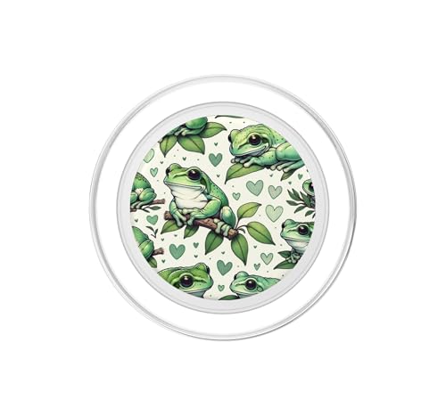 PopSockets PopGrip pour MagSafe support téléphone grenouilles blanches